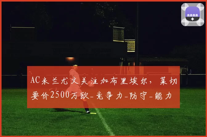 AC米兰尤文关注加布里埃尔，莱切要价2500万欧_竞争力_防守_能力